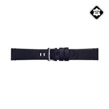 Designed for SAMSUNG BRALOBA ESSEX pótszíj (univerzális, 22 mm, valódi bőr) FEKETE [Honor Watch GS 3] (5996457858781) okosóra kellék