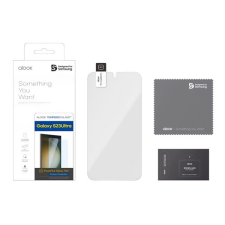 Designed for SAMSUNG Galaxy S23 Ultra (SM-S918) képernyővédő üveg (karcálló, 0.33mm, 9h, nem íves) átlátszó mobiltelefon kellék