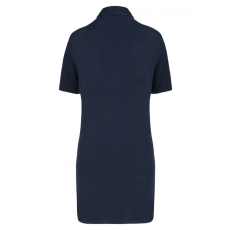 Designed To Work Női galléros póló Designed To Work WK209 Ladies’ Short-Sleeved Longline polo Shirt -XS, Navy/Oxford Grey