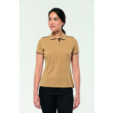 Designed To Work Női galléros póló Designed To Work WK271 Ladies' Short-Sleeved Contrasting Daytoday polo Shirt -3XL, Black/Silver