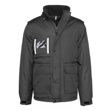 Designed To Work Uniszex kabát Designed To Work WK6106 Detachable-Sleeved Workwear parka -M, Black női dzseki, kabát