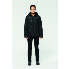Designed To Work Uniszex kabát Designed To Work WK650 Hooded performance parka -3XL, Black női dzseki, kabát