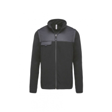 Designed To Work Uniszex kabát Designed To Work WK9105 Fleece Jacket With Removable Sleeves -3XL, Dark Grey