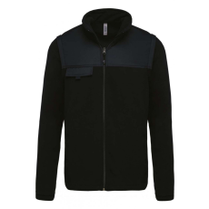 Designed To Work Uniszex kabát Designed To Work WK9105 Fleece Jacket With Removable Sleeves -L, Black