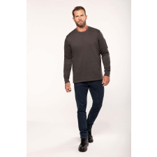 Designed To Work Uniszex pulóver Designed To Work WK4001 Set-In Sleeve Sweatshirt -2XL, Dark Grey férfi pulóver, kardigán