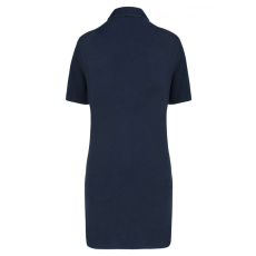 Designed To Work WK209 Női rövid ujjú hosszított piké póló Designed To Work, Navy/Oxford Grey-XL