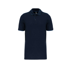 Designed To Work WK270 rövid ujjú férfi galléros póló, kontrasztos diszítésekkel Designed To Work, Navy/Light Royal Blue-L
