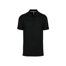 Designed To Work WK274 férfi galléros póló rövid ujjakkal, oldalsó slicceléssel Designed To Work, Black-2XL