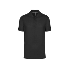 Designed To Work WK274 férfi galléros póló rövid ujjakkal, oldalsó slicceléssel Designed To Work, Dark Grey-4XL