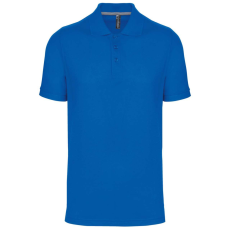 Designed To Work WK274 férfi galléros póló rövid ujjakkal, oldalsó slicceléssel Designed To Work, Light Royal Blue-S