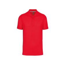 Designed To Work WK274 férfi galléros póló rövid ujjakkal, oldalsó slicceléssel Designed To Work, Red-3XL férfi póló