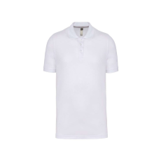 Designed To Work WK274 férfi galléros póló rövid ujjakkal, oldalsó slicceléssel Designed To Work, White-3XL