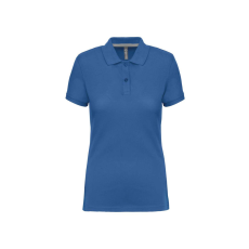 Designed To Work WK275 Női galléros póló rövid ujjakkal, oldalsó slicceléssel Designed To Work, Light Royal Blue-XL