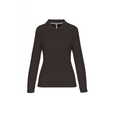 Designed To Work WK277 Női hosszú ujjú galléros piké póló Designed To Work, Dark Grey-3XL