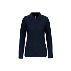 Designed To Work WK277 Női hosszú ujjú galléros piké póló Designed To Work, Navy-XL