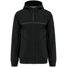 Designed To Work WK450 kétszínű három rétegű, kapucnis softshell dzseki Designed To Work, Black-3XL