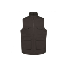 Designed To Work WK607 bélelt unisex mellény sok zsebbel Designed To Work, Dark Grey-XL