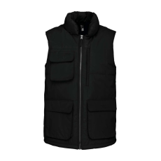 Designed To Work WK615 vízálló bélelt unisex mellény Designed To Work, Black-XL