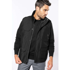 Designed To Work WK630 galléros bélelt mellény, Black-R-XL munkaruha