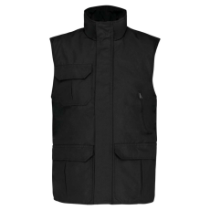 Designed To Work WK630 unisex bélelt mellény PVC bevonattal Designed To Work, Black-4XL