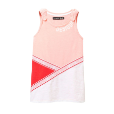 Desigual Chevron rózsaszín lány trikó