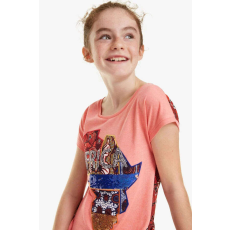 Desigual Delawere rózsaszín póló
