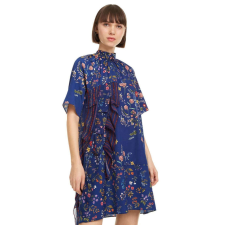 Desigual Desigual Florence kék, virágmintás női ruha – 36 női ruha