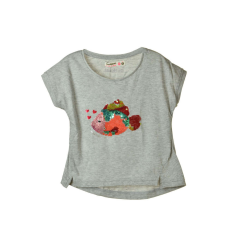 Desigual Desigual Manitoba szürke, flitteres lány póló