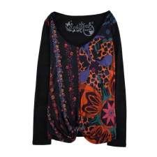 Desigual Desigual Soraya fekete, mintás női felső – S női póló