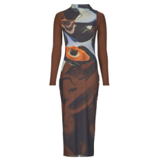 Desigual Hosszú ruhák VEST LINCOLN Fekete EU S