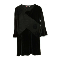 Desigual Nina fekete, bársonyos női ruha női ruha