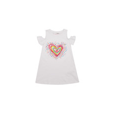 Desigual Rövid ruhák VEST_BLOOM Fehér 7 / 8 éves