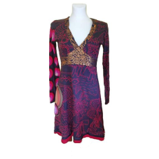  Desigual sötétkék színű mintás női ruha (méret: L)