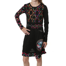 Desigual Uagagudu fekete, flitteres lány ruha – 4 év lányka ruha