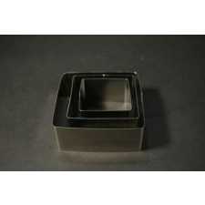  Desszert formázó ételformázó  négyzetes keret 3 db konyhai eszköz