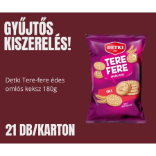 Detki Gyűjtős kiszerelés - Detki Tere-fere édes omlós keksz 180g 21db/karton csokoládé és édesség