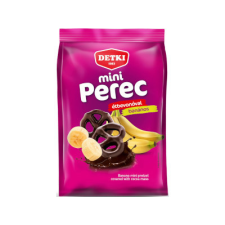 Detki Keksz Kft Detki 160g Mini Perec Banános ízű étbevonómasszával mártva csokoládé és édesség