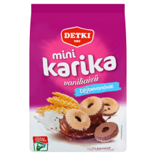  Detki Mini Karika vaníliaízű teasütemény Tej 150g /12/ ZACSKÓS csokoládé és édesség