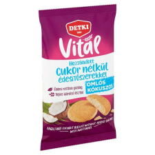 Detki Vital omlós kókuszos keksz hozzáadott cukor nélkül, édesítőszerekkel 180 g csokoládé és édesség