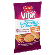 Detki Vitál omlós natúr keksz hozzáadott cukor nélkül, édesítőszerekkel 200 g diabetikus termék