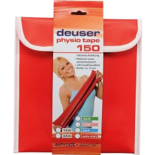  DEUSER Physio Tape Erősítő Gumiszalag 150 zöld-gyenge, 2,4 m (fitness szalag esztétikus táskával, többnyelvű útmutató a gyakorlatokról)* gumiszalag