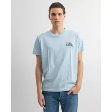 DEVERGO Férfi rövid ujjú póló - Light Blue
