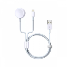 Devia 2in1 Smart Lightning és mágneses Apple Watch töltőkábel 1.2m fehér (EA199) kábel és adapter