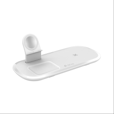 Devia 3az1-ben Qi töltő fehér (122025) (devia122025) mobiltelefon kellék