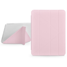 Devia Apple iPad 10.2 (2019/2020/2021) tablet tok (Smart Case) on/off funkcióval, Apple Pencil tartóval - Devia Gremlin Series Case With Pencil Slot - pink tablet tok