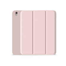 Devia Apple iPad 10.9 (2022) tablet tok (Smart Case) on/off funkcióval, Apple Pencil tartóval - Devia Rosy Series Leather Case With Pencil Slot - pink tablet tok