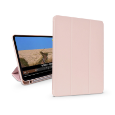 Devia Apple iPad Air 4 (2020)/iPad Air 5 (2022) 10.9/iPad Pro 11 (2022) tablet tok (Smart Case) on/off funkcióval, Apple Pencil tartóval, mágneses töltővel - DeviaLeather Case With Pencil Slot - pink tablet tok