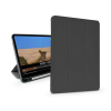 Devia Apple iPad Air 4 / 5 (2020/2022) 10.9 / iPad Air 6 (2024) 11.0 tablet tok (SmartCase) on/off funkcióval, Apple Pencil tartóval, mágneses töltővel - Devia Leather Case With Pencil Slot - feket...
