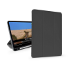 Devia Apple iPad Pro 12.9 (2020/2021/2022) tablet tok (Smart Case) on/off funkcióval, Apple Pencil tartóval, mágneses töltővel - Devia Leather Case With Pencil Slot -fekete (ST341175)