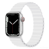 Devia Apple iWatch Devia Delux Sport 3 Silicone Magnet 42/44/45mm Óraszíj - Fehér